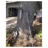 Metal shepherds hook and welcome si...