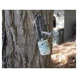 Metal shepherds hook and welcome si...