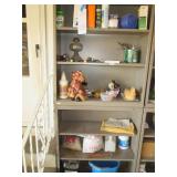 Pair of metal shelves each approx 3...