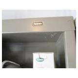 Pair of metal shelves each approx 3...