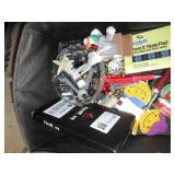 Plastic hangers, metal mixing bowls...