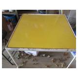 Metal patio table 38c38x36...