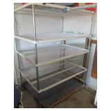 Rolling wire rack shelving unit app...