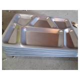 Lot of stainless steel compartmenta...