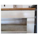 Large wood shelf approx 60x15x68...