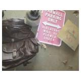 Metal Signs, Stoneware water jug, b...