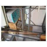 Metal storage shelf approx 38x18x84...