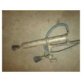 Vintage barrel pump and hose...