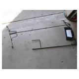 Metal freestanding shepherds hook a...