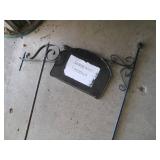 Metal freestanding shepherds hook a...