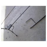 Metal freestanding shepherds hook a...