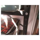 Metal storage shelf approx 36x12x72...