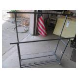Dual rod clothing rack with rolling...