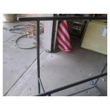 Dual rod clothing rack with rolling...