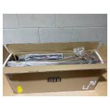 Costway Farmhouse Dining Chair Set of 2 Armless Wooden Chair with Slanted High Backrest (20" x 16" x 36")