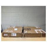 Goplus 3-in-1 Foldable Treadmill with Removable Desk Workstation Remote Control Black