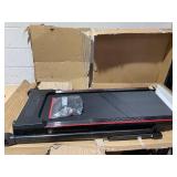 Goplus 3-in-1 Foldable Treadmill with Removable Desk Workstation Remote Control Black