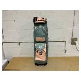 Tangkula Golf Cart Bag, 14 Way Full-Length Dividers with 6 Molded Lock Top Club Bag, Lightweight Golf Club Bag with 11 Pockets, Cooler Bag, Padded Strap, Handles & Rain Hood