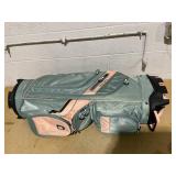 Tangkula Golf Cart Bag, 14 Way Full-Length Dividers with 6 Molded Lock Top Club Bag, Lightweight Golf Club Bag with 11 Pockets, Cooler Bag, Padded Strap, Handles & Rain Hood