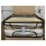 Goplus Folding Bed Rollaway Extra Guest W/Memory Foam Mattress Beige