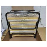 Goplus Folding Bed Rollaway Extra Guest W/Memory Foam Mattress Beige