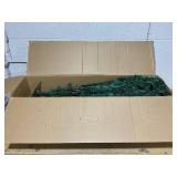 Goplus 9ft Artificial Pre-lit Christmas Tree Premium Spruce Hinged Tree with 700 LED Lights and Solid Metal Stand, UL-Certified Transformer