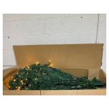 Goplus 9ft Artificial Pre-lit Christmas Tree Premium Spruce Hinged Tree with 700 LED Lights and Solid Metal Stand, UL-Certified Transformer