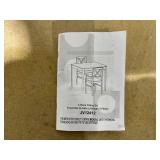 Costway 3-Piece Dining Table Set Wooden Square Kitchen Table for 2 People Table Size: 35.5" x 35.5" x 30" Chair Size: 18" x 16" x 32.5" (L x W x H) (Maybe Missing Hardware)