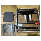 Costway 3-Piece Dining Table Set Wooden Square Kitchen Table for 2 People Table Size: 35.5" x 35.5" x 30" Chair Size: 18" x 16" x 32.5" (L x W x H) (Maybe Missing Hardware)