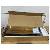 Giantex 360° Free Rotating Sofa Side Table, Mobile L-Shaped Laptop Desk with Sturdy Metal Frame, 6 Universal Casters, Movable Couch Snack Table with 2-Tier Storage Shelf for Home (Brown) 12"D x 55"W 