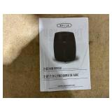 BELLA 2 qt Manual Air Fryer Oven and 5-in-1 Multicooker with Removable Nonstick and Dishwasher Safe Crisping Tray and Basket, 1200 Watt Heating System, Matte Black