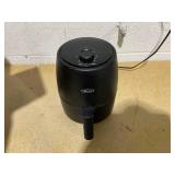 BELLA 2 qt Manual Air Fryer Oven and 5-in-1 Multicooker with Removable Nonstick and Dishwasher Safe Crisping Tray and Basket, 1200 Watt Heating System, Matte Black