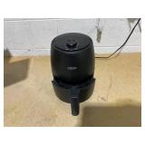 BELLA 2 qt Manual Air Fryer Oven and 5-in-1 Multicooker with Removable Nonstick and Dishwasher Safe Crisping Tray and Basket, 1200 Watt Heating System, Matte Black