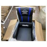 Costway PU Leather Massage Gaming Recliner Chair with Side Pockets 25" x 34" x 41"