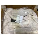 Costway Modern Polyester Fabric Lazy Chair with Steel Frame and Side Pocket 31.5" x 29" x 38" (L x W x H)