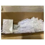 Costway 6-ft Pencil White Artificial Christmas Tree