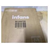 INFANS Lightweight Baby Stroller, Compact with One-Hand Fold, Travel Stroller for Airplane with Cup Holder, 5-Point Harness, Foot Cover, Canopy, Infant for 0-36 Month (Grey) (USED)