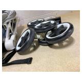 INFANS Lightweight Baby Stroller, Compact with One-Hand Fold, Travel Stroller for Airplane with Cup Holder, 5-Point Harness, Foot Cover, Canopy, Infant for 0-36 Month (Grey) (USED)