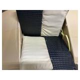 Costway 3 Pieces Patio Furniture Set with Tempered Glass Coffee Table-Off White (Maybe Missing Hardware)