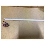 CEPGMNL 48-inch Ceiling Fan Downrod with Extension Cord, 4-Foot White Ceiling Fan Extension Rod, 1-Inch OD, Ceiling Downrod for Various Fans (White, Unthreaded)