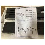 NEW JETO Metal Bed Frame,Twin Size Bed Frame with Storage Space,Heavy Duty Sturdy Mattress Foundation,Easy Assembly,No Box Spring Needed, Black,18 Inch,Twin 74.5"L x 37.5"W x 18"H