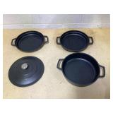 Kitchen HQ 4-piece Cast Iron Ceramic Nonstick Stacking Cookware Set