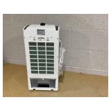 Costway 10-in 110 -Volt 3 -Speed Indoor Black + white Pedestal Fan (Missing 1 Wheel)