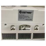 Costway 10-in 110 -Volt 3 -Speed Indoor Black + white Pedestal Fan (Missing 1 Wheel)