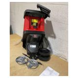 Costway 15-AMP Electric Wood Chipper and Shredder Leaf Mulcher with Wheels