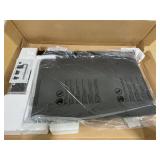 Costway JV12724DK Mobile Standing Desk Height Adjustable Overbed Bedside Table with Cup Holder - Black