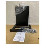 Costway JV12724DK Mobile Standing Desk Height Adjustable Overbed Bedside Table with Cup Holder - Black