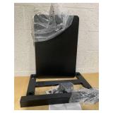 Costway JV12724DK Mobile Standing Desk Height Adjustable Overbed Bedside Table with Cup Holder - Black