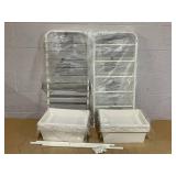 SlickBlue 15-Drawer Rolling Storage Cart with Metal Frame and Colorful Drawers for Office, Home, and Garage 	21"D x 13"W x 7"H