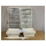 SlickBlue 15-Drawer Rolling Storage Cart with Metal Frame and Colorful Drawers for Office, Home, and Garage 	21"D x 13"W x 7"H